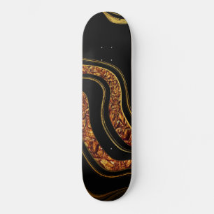 Skate arte de cor vibratória