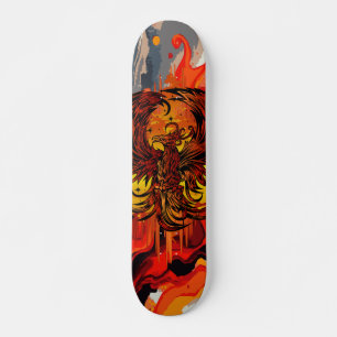 Skate Arte de Fogo da Fênix Ascendente com Salpico de Ti