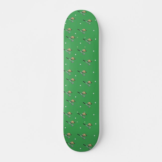 Skate Arte de golfe em verde (Frente)