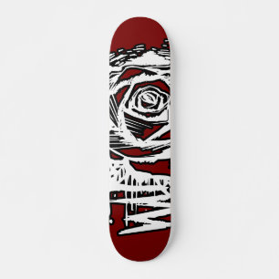 Skate Arte de Grafite Rosa Áspero – Rosa com Gotejamento