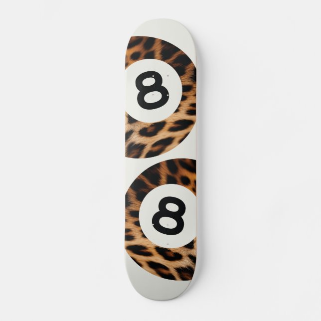 Skate Arte de Parede Escética de Galeota Leopardo 8 (Frente)
