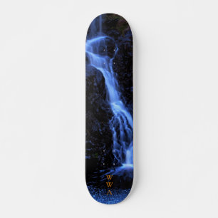 Skate Arte de Parede Skatedeck Cachoeira Blue Dream