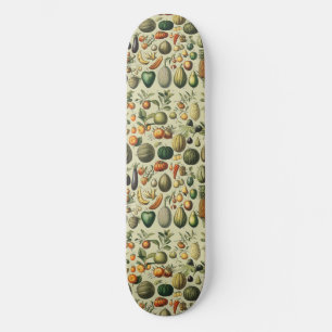 Skate Arte de Poster de Frutas Botânicas Francesas Vinta