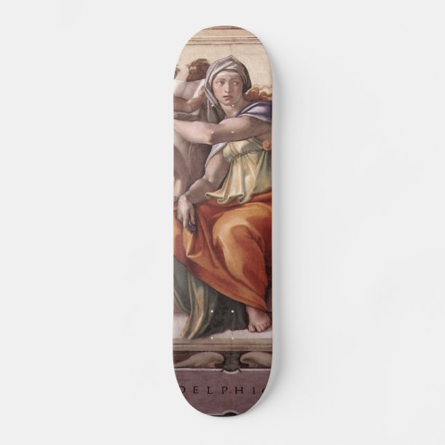 Skate Arte de renascimento de Michelangelo (Frente)