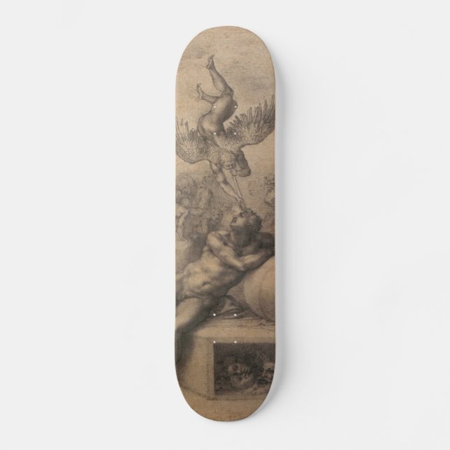 Skate Arte de renascimento de Michelangelo (Frente)