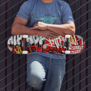 Skate Arte de Rua Grafite Urbano Personalizado ThrowUp R