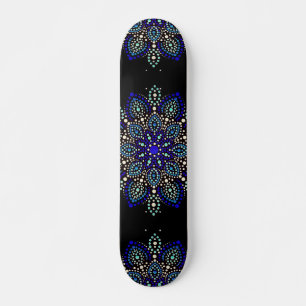 Skate Arte de Rua Mandala Abstrata