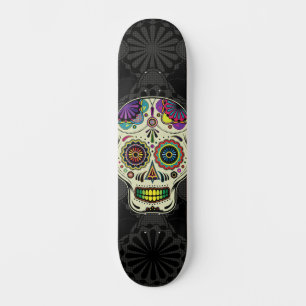 Skate Arte do Crânio do Açúcar - Dia dos Mortos