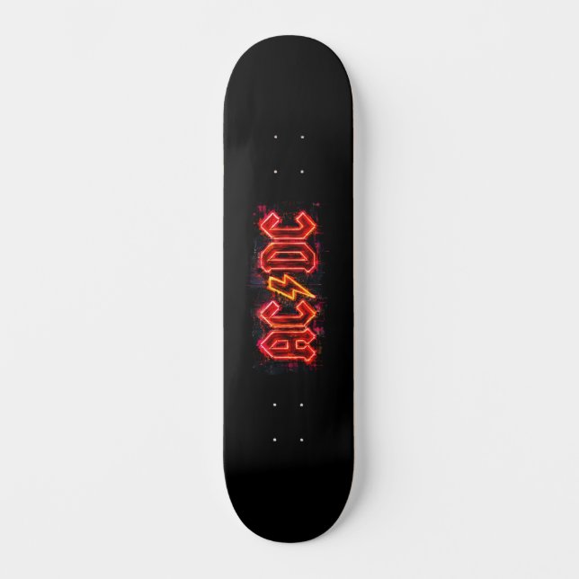 Skate Arte do Logotipo da ACDC (Frente)