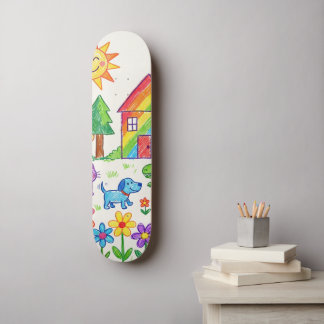 Skate Arte do Seu Filho Única Personalizada