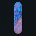 Skate Arte em mármore Abstrato brilhante Ultra Violet<br><div class="desc">Este design pode ser personalizado escolhendo a opção personalizar para adicionar texto ou fazer outras alterações. Se este produto tiver a opção de transferir o design para outro item, ajuste o design para o ajustado, se necessário. Entre em contato comigo em colorflowcreations@gmail.com se desejar usar este design em outro produto...</div>