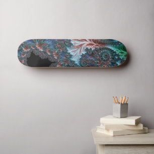 Skate Arte Fractal de Mandelbrot Boho Hippie Colorido Gr