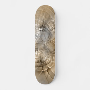 Skate Arte fractal moderna em tons terrosos