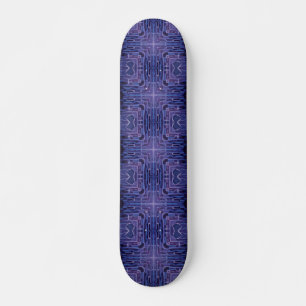Skate Arte geométrica violeta azul-marinho