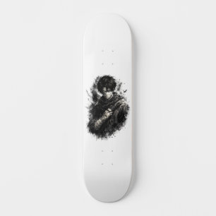 Skate Arte Grunge de Ninja Guerreiro Anime Sombrio Enfai
