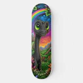 Skate Arte Infantil Fantasia Montanhas Dinossauro Fofo L
