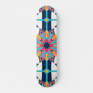Skate Arte Islâmica Invisível Colorida
