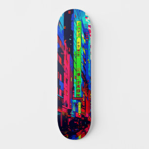 Skate Arte legal de paisagem urbana urbana da cidade ins