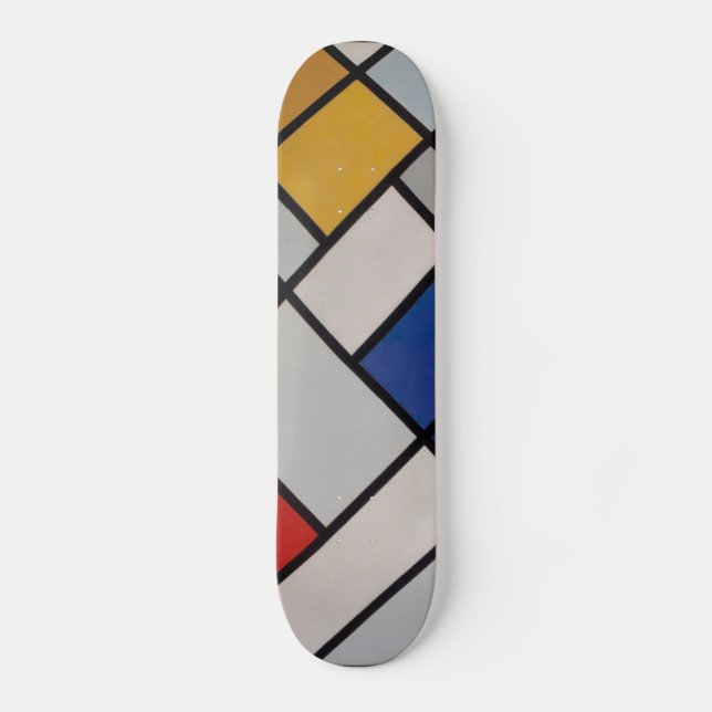 Skate Arte moderna de Piet Mondrian (Frente)