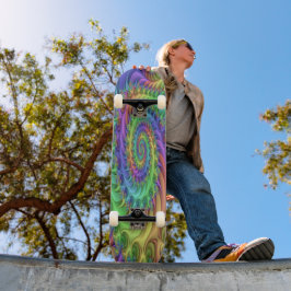 Skate Arte Padrão Colorida Psicodélica Trippy Spirals