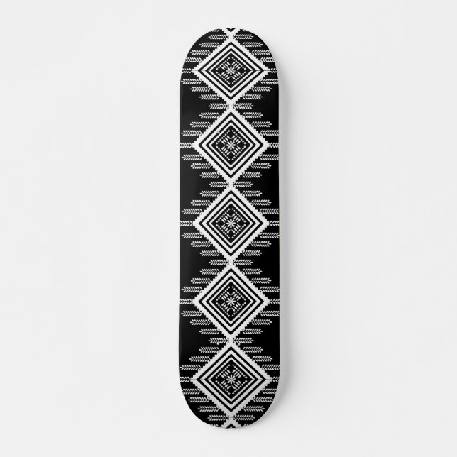 Skate Arte Tribal Negra (Frente)