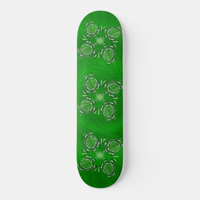 Skate Arte Turtle Verde (Frente)