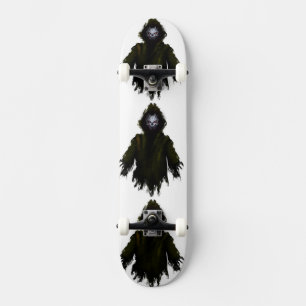 Skate Arte Urbana Sombria de Terror de Monstros Góticos