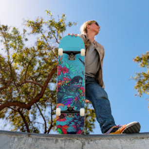 Skate Arte Urbana Única Personalizada Inspirou Tartaruga