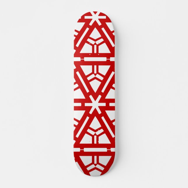 Skate Arte Vermelha Contemporânea (Frente)