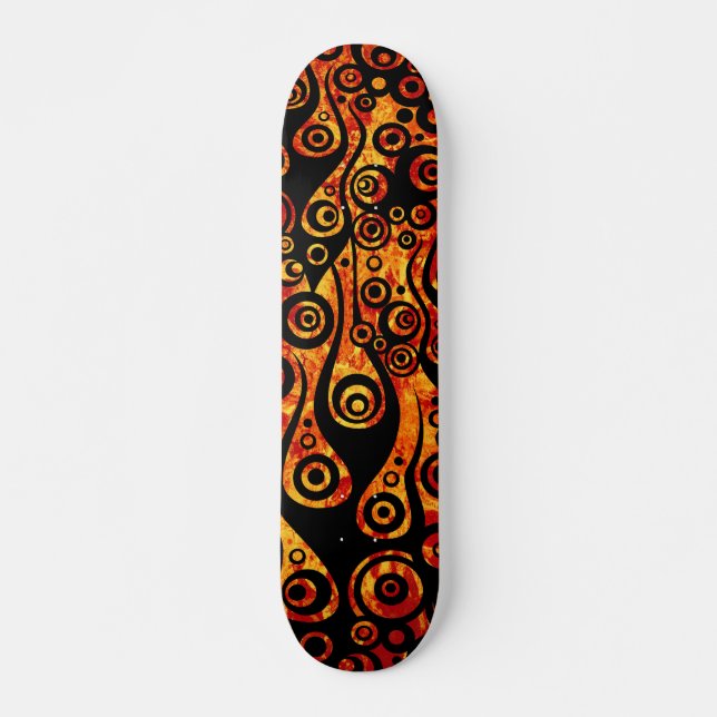 Skate ARTs de padrão - Chama de círculo de tatuagem | ve (Frente)