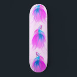 Skate Artsy Girly Neon Pink Azul Pintado Betta Fish<br><div class="desc">Esta design de arte e menina é perfeita para a mulher moderna e moderna. Ele retrata um padrão acrílico pintado à mão de peixes de betta, cor-de-rosa-néon e azuis, com uma coroa esplêndida sobre um fundo rosado. É uma peça de excelente para qualquer amante de os animais, fêmea hipster, ou...</div>