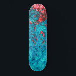Skate Artsy Neon Orange Teal Acrylic Painting<br><div class="desc">Esta pintura moderna e legal é perfeita para a pessoa moderna e moda. Ele apresenta um design abstrato, pintado manualmente, de cor laranja neon e acrílico verde-lacrimogêneo. É único, artístico e contemporâneo. ***NOTA DE DESIGN IMPORTANTE: Para qualquer solicitação de design personalizada, como solicitações de correspondência de produtos, alterações de cor,...</div>