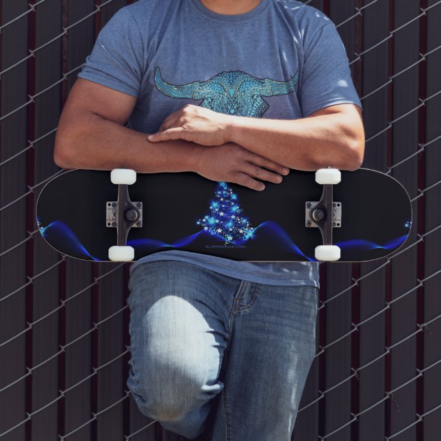 Skate Árvore de Natal estilizada e brilhante da Slippery (Ao ar livre 3)