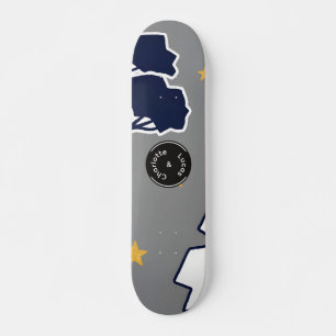 Skate Árvore e Estrela Personalizadas da Floresta Modern