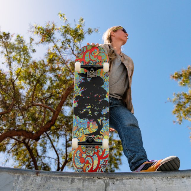 Skate Árvore suave com aves (Ao ar livre 1)