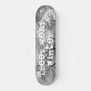 Skate árvores vestem inverno