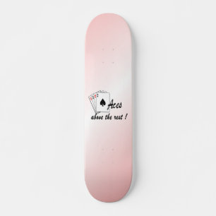Skate Ás Acima do Resto Vermelho