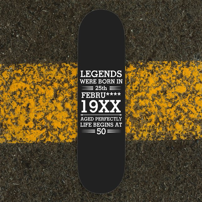 Skate As Legendas Personalizadas Eram Nasceres no Mês do (Criador carregado)