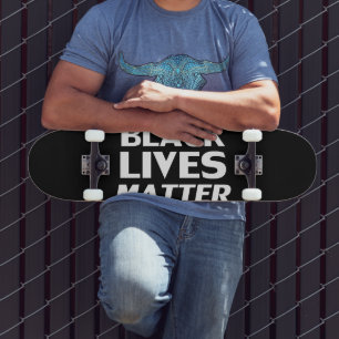 Skate As vidas negras são importantes, preto branco