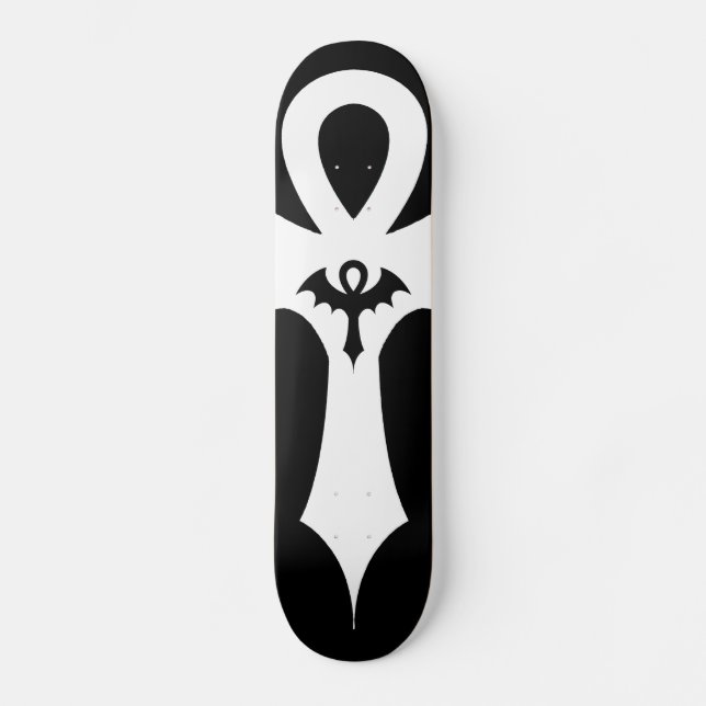 Skate Asa de Morcego Gótica Ankh (Frente)
