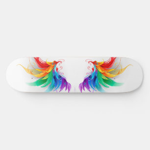 Skate Asas Fluffy Rainbow