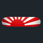 Skate ascensão-sol<br><div class="desc">Bandeira do sol de ascensão de Japão de WWII</div>
