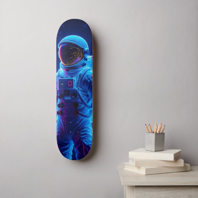 Skate Astronauta Espacial (Arte de parede)