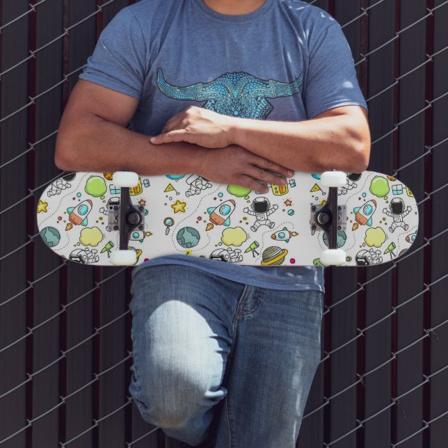 Skate Astronauta espacial legal e bonito  (Ao ar livre 3)