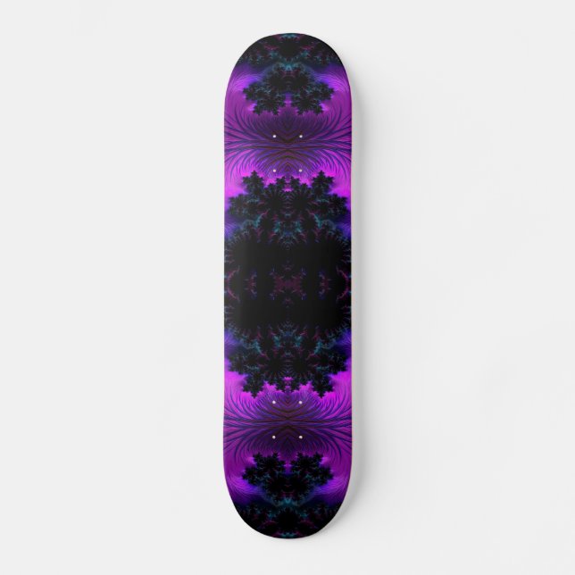 Skate Aurora Borealis na meia-noite Fractal Abstrato (Frente)