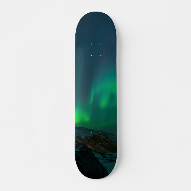 Skate Aurora Borealis Norther Alaska Sky Green Sk (Frente)