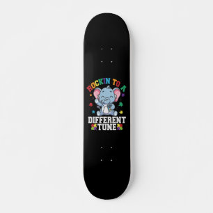 Skate Autismo de elefante giro em sintonia diferente