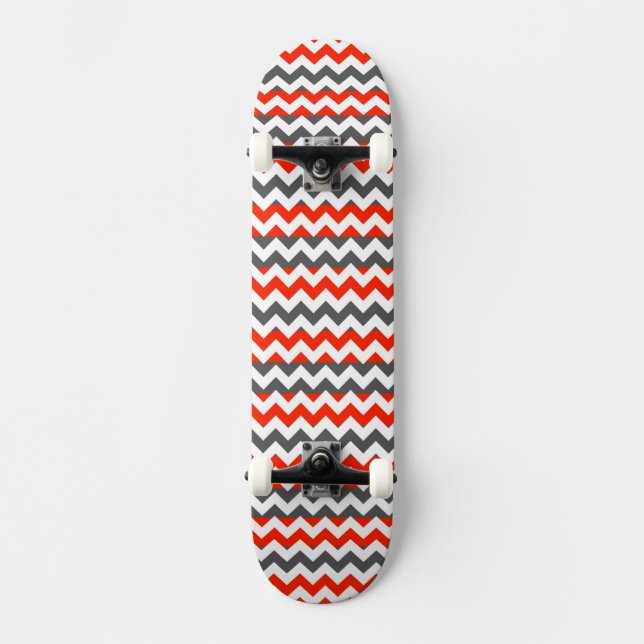 Skate Aztec Chevron Zigzag Stripe Padrão 2 (Frente)
