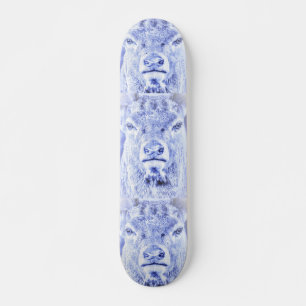 Skate azul abstrato dos cervos