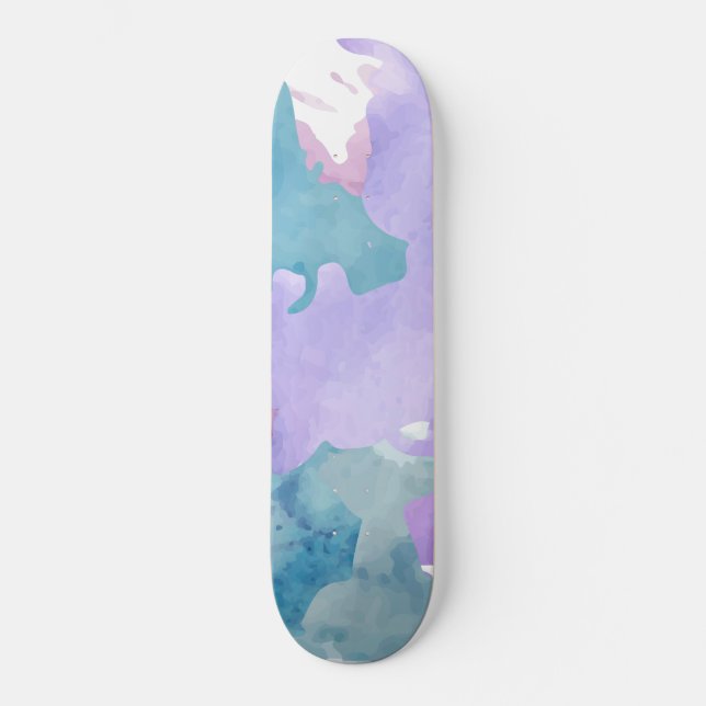 Skate Azul Camouflage (Frente)